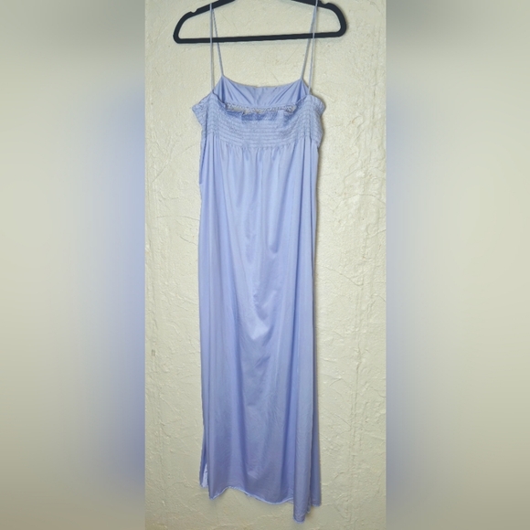 VTG Lily Of France Rosa Puleo Szule Negligee Lace Nightgown Purple Size Small - Picture 1 of 6
